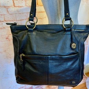 The Sak Black Leather Tote